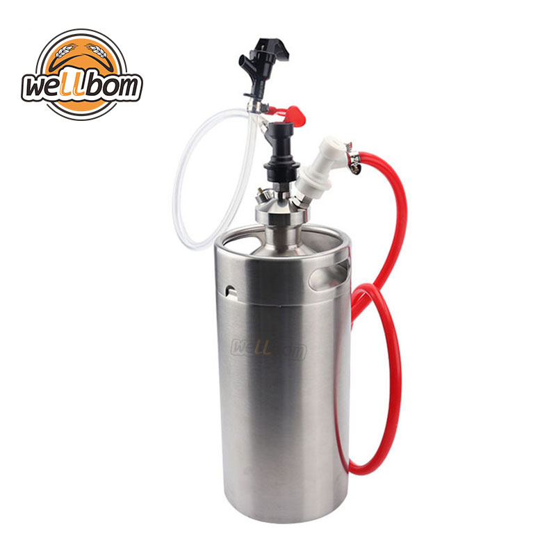 Stainless Steel 3.6L Mini Keg Growler + Mini Keg Dispenser with Beer Dispensering and Gas Line Assembly,Tumi - The official and most comprehensive assortment of travel, business, handbags, wallets and more.